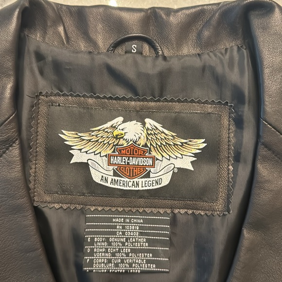 Harley Davidson women’s leather jacket size small - Picture 13 of 16